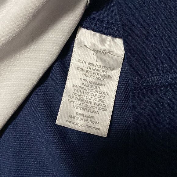 2/$39 Gottex Workout Tank cut out back blue Sz L - Picture 8 of 10